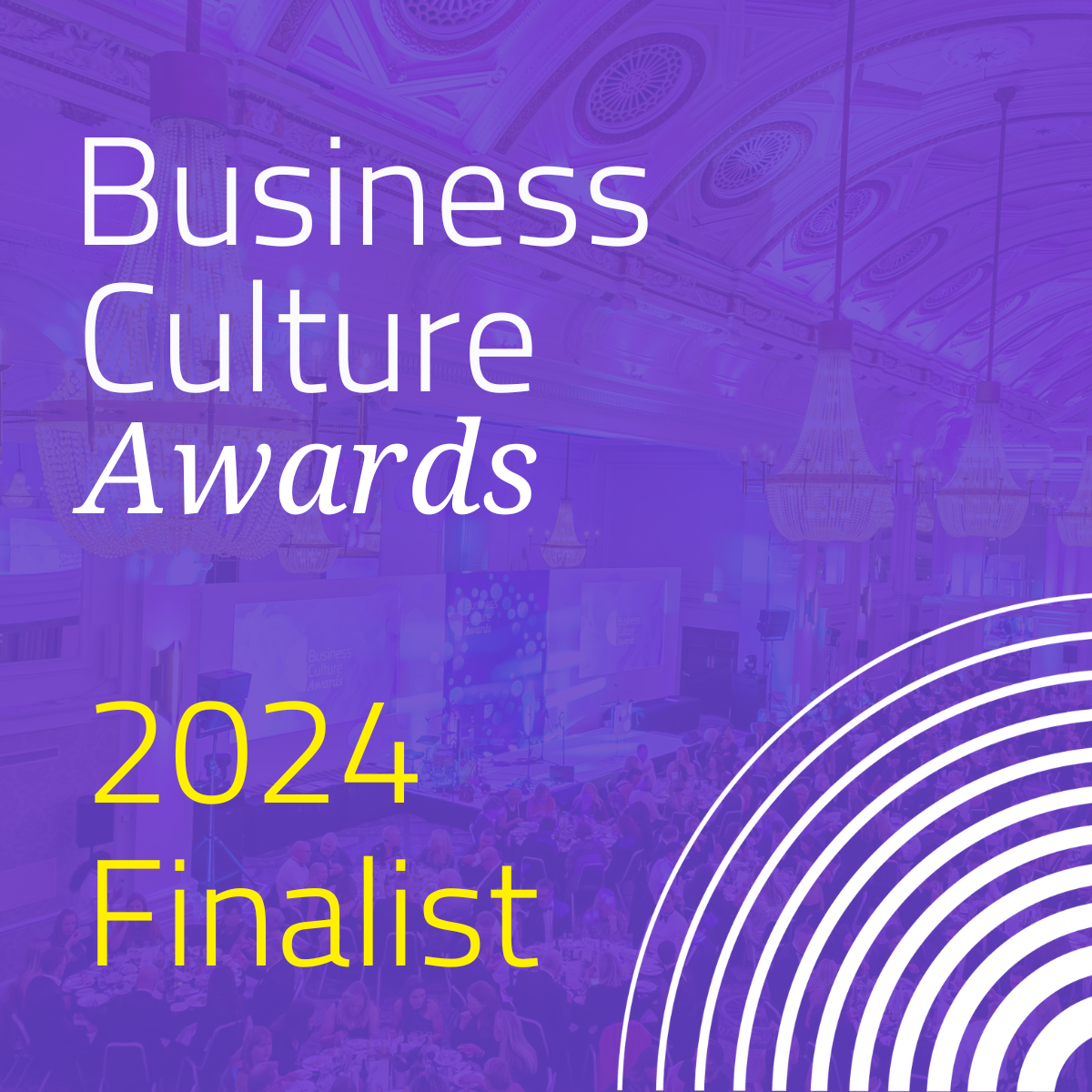 Logo badge saying 'Business Culture awards 2024 finalist'